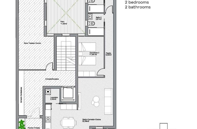 2 sovrum Lägenhet till salu i Torrevieja med pool - 309 000 € (Ref: 9430550)