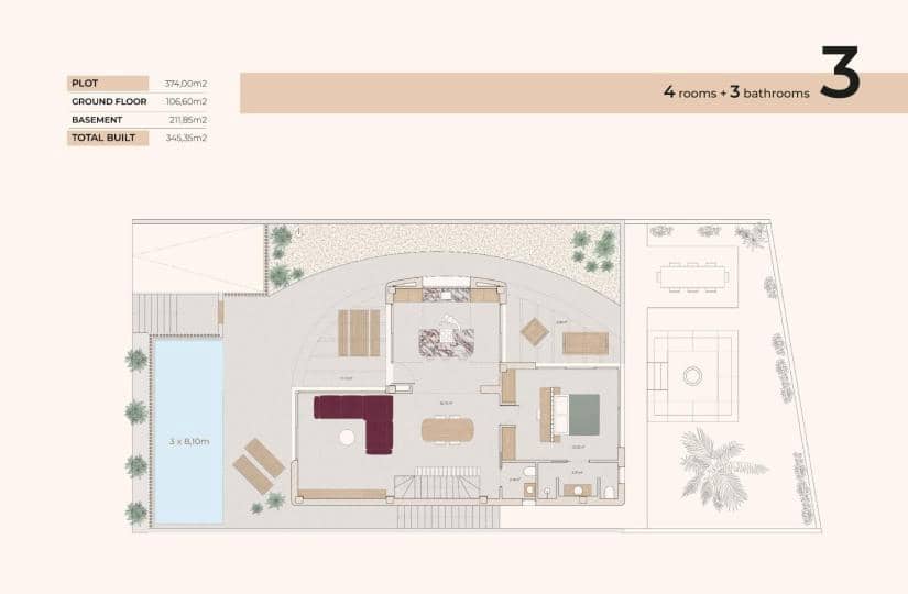 4 bedroom Villa for sale in Algorfa with pool - € 815,000 (Ref: 9430553)