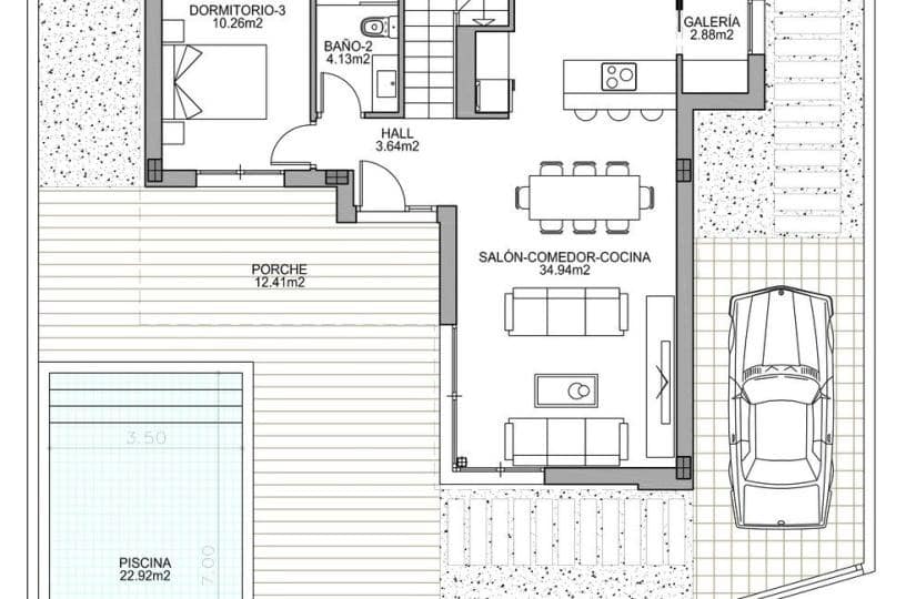 3 bedroom Villa for sale in Benijofar with pool - € 523,000 (Ref: 9430589)