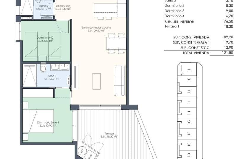 4 quarto Apartamento para venda em Benijofar com piscina - 339 000 € (Ref: 9430597)