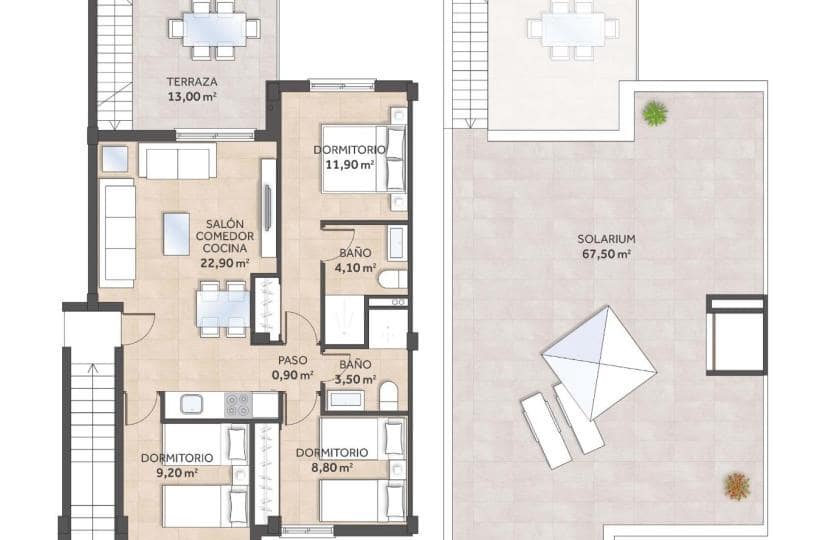 3 bedroom Apartment for sale in San Miguel de Salinas with pool - € 281,600 (Ref: 9430634)