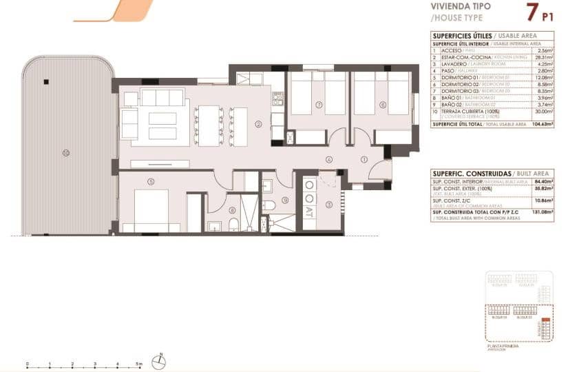 Apartamento de 3 habitaciones en Torrevieja en venta con piscina - 345.000 € (Ref: 9467930)
