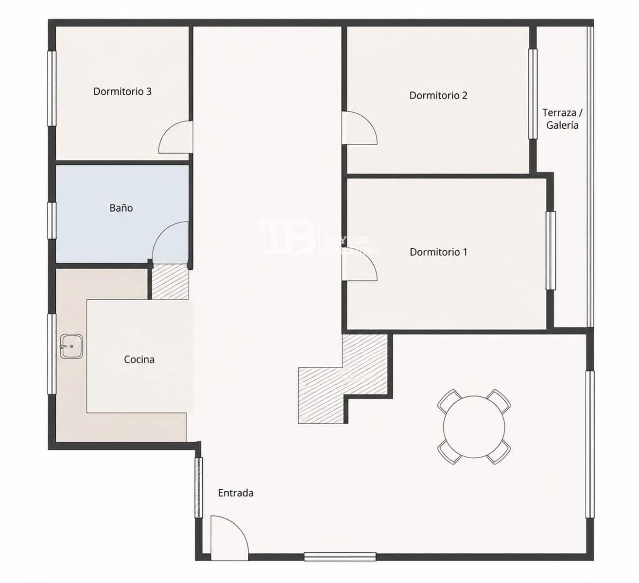 3 camera da letto Appartamento in vendita in Palma de Mallorca - 375.000 € (Rif: 10039221)