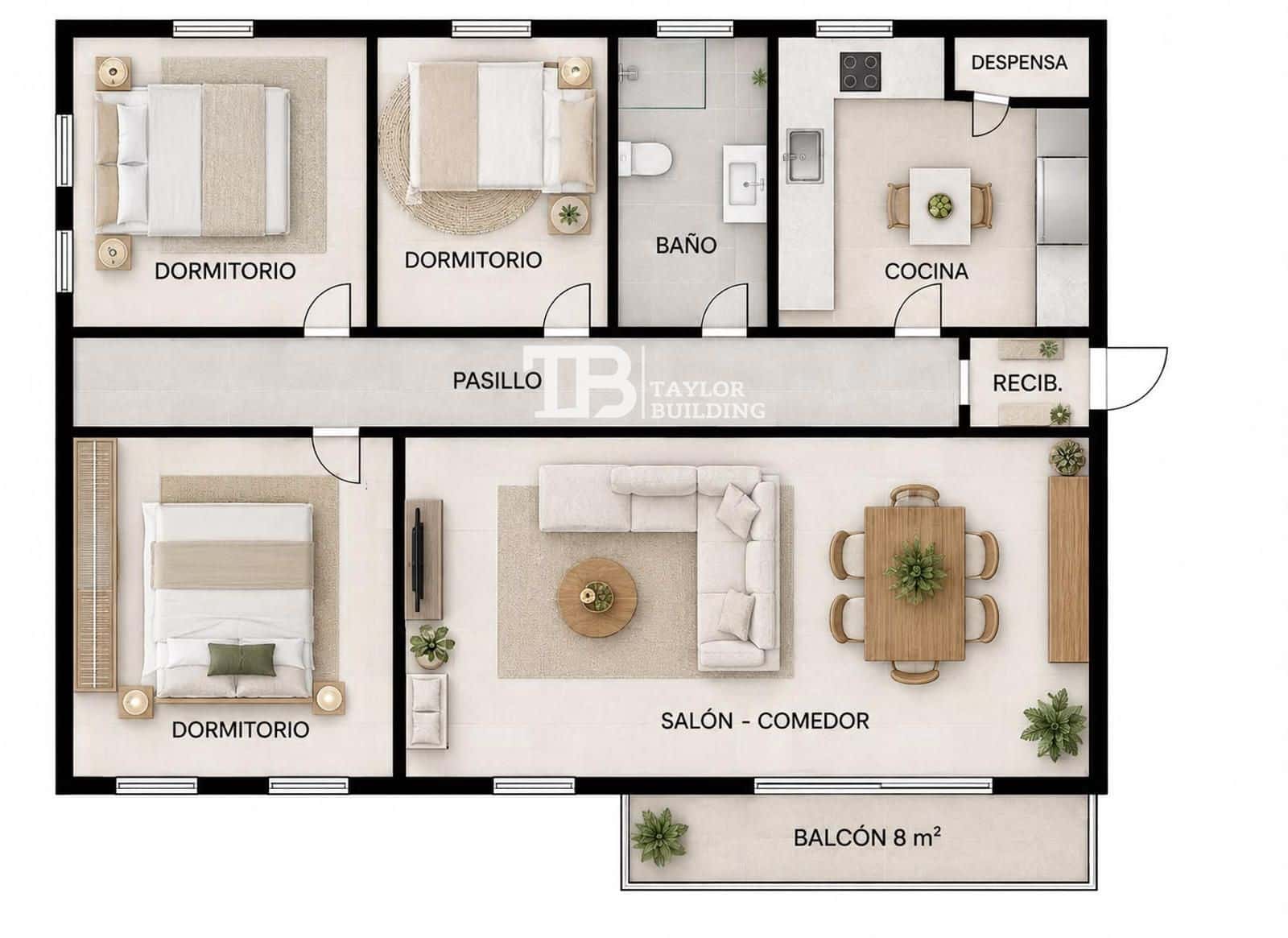 Piso de 3 habitaciones en Palma de Mallorca en venta - 370.000 € (Ref: 10154372)