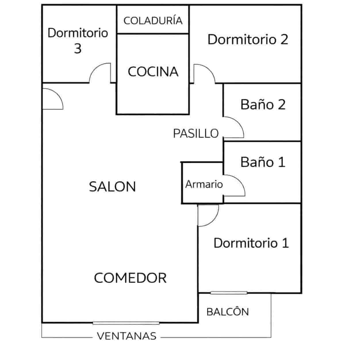 Piso de 3 habitaciones en Palma de Mallorca en venta - 390.000 € (Ref: 9709465)
