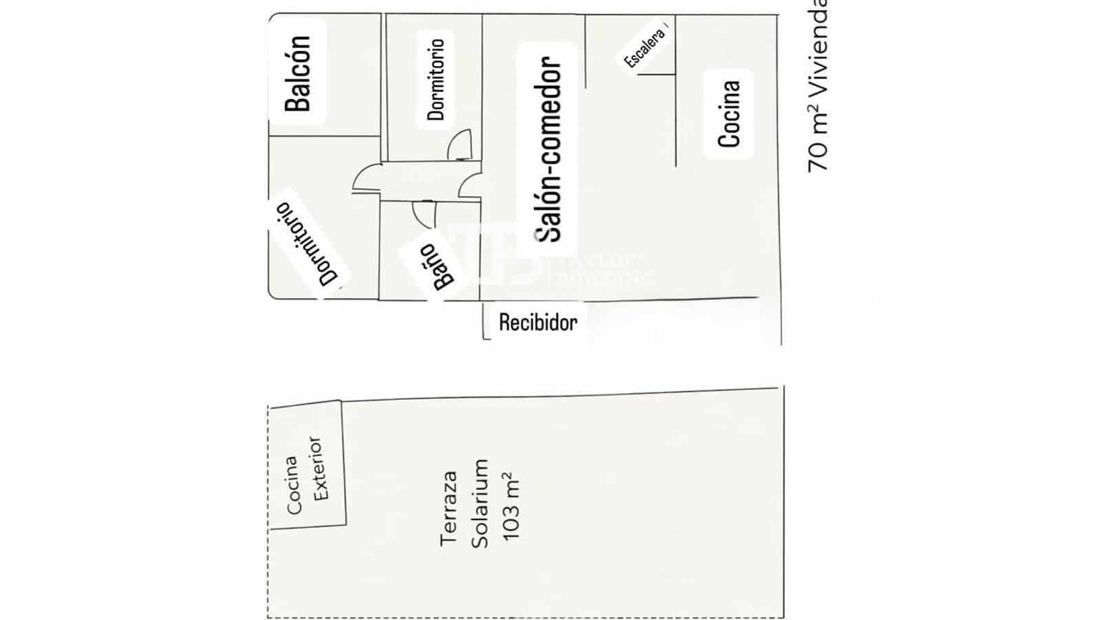 2 chambre Penthouse à vendre à Palma de Mallorca avec piscine garage - 498 000 € (Ref: 9770937)