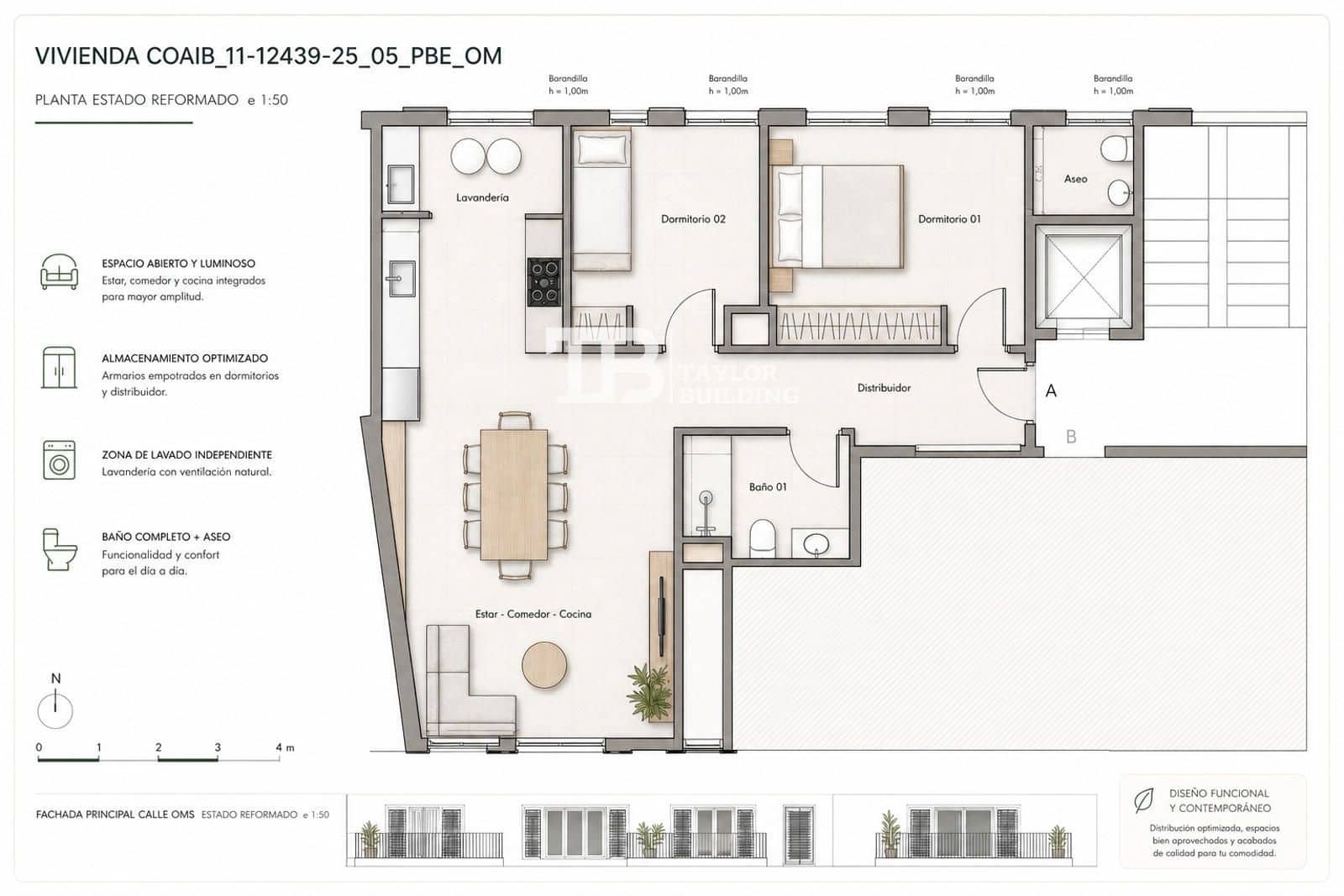 2 bedroom Flat for sale in Palma de Mallorca - € 559,000 (Ref: 9798233)
