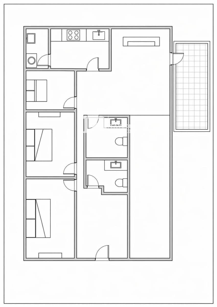 3 quarto Apartamento para venda em Palma de Mallorca - 425 000 € (Ref: 9841908)