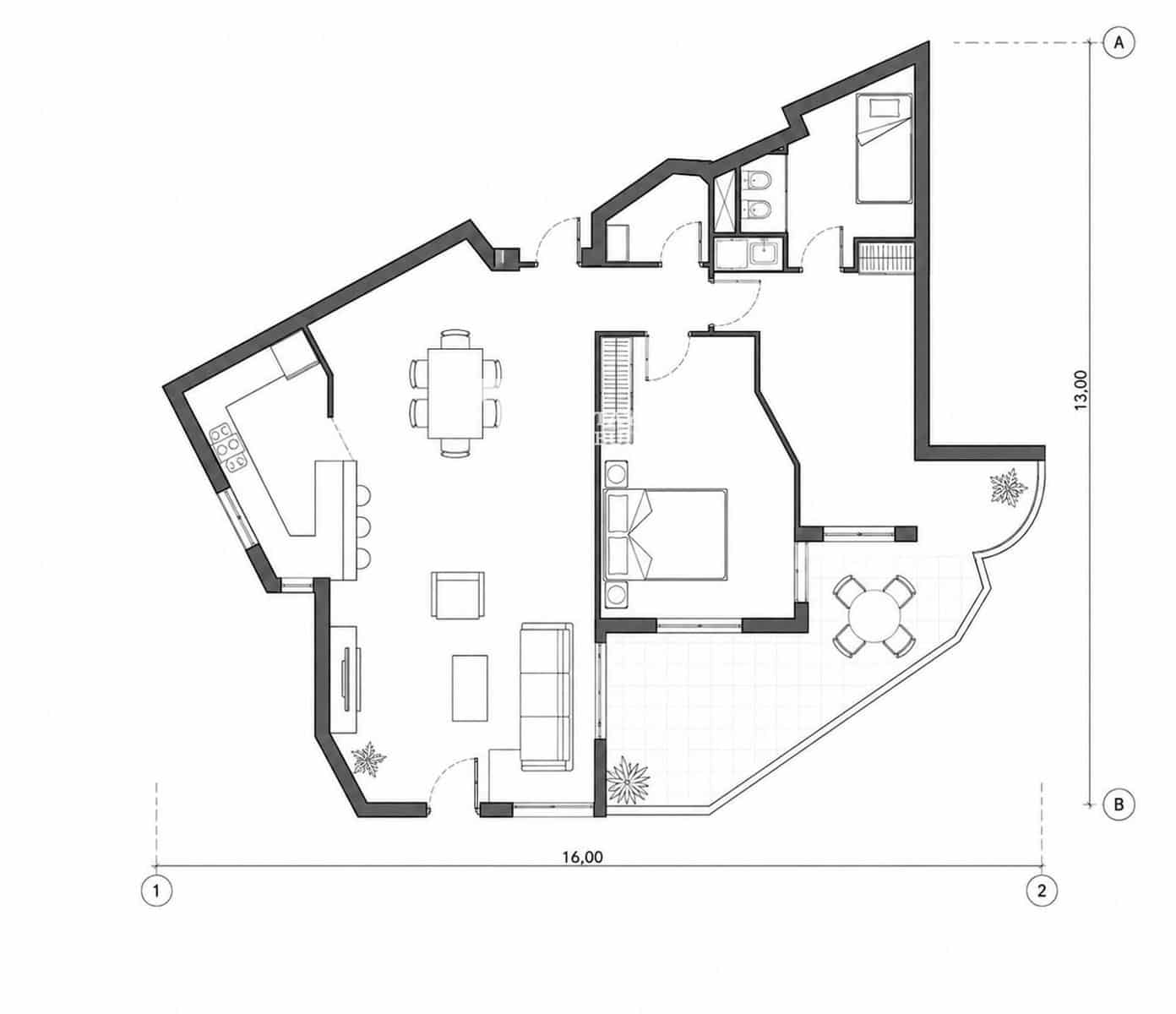 2 sovrum Takvåning till salu i Palma de Mallorca med pool garage - 675 000 € (Ref: 9844330)