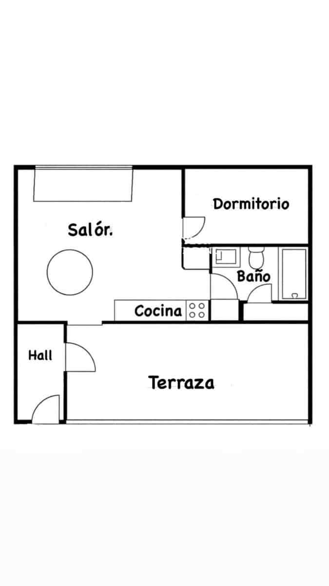 1 slaapkamer Penthouse te koop in Palma de Mallorca - € 270.000 (Ref: 9911585)