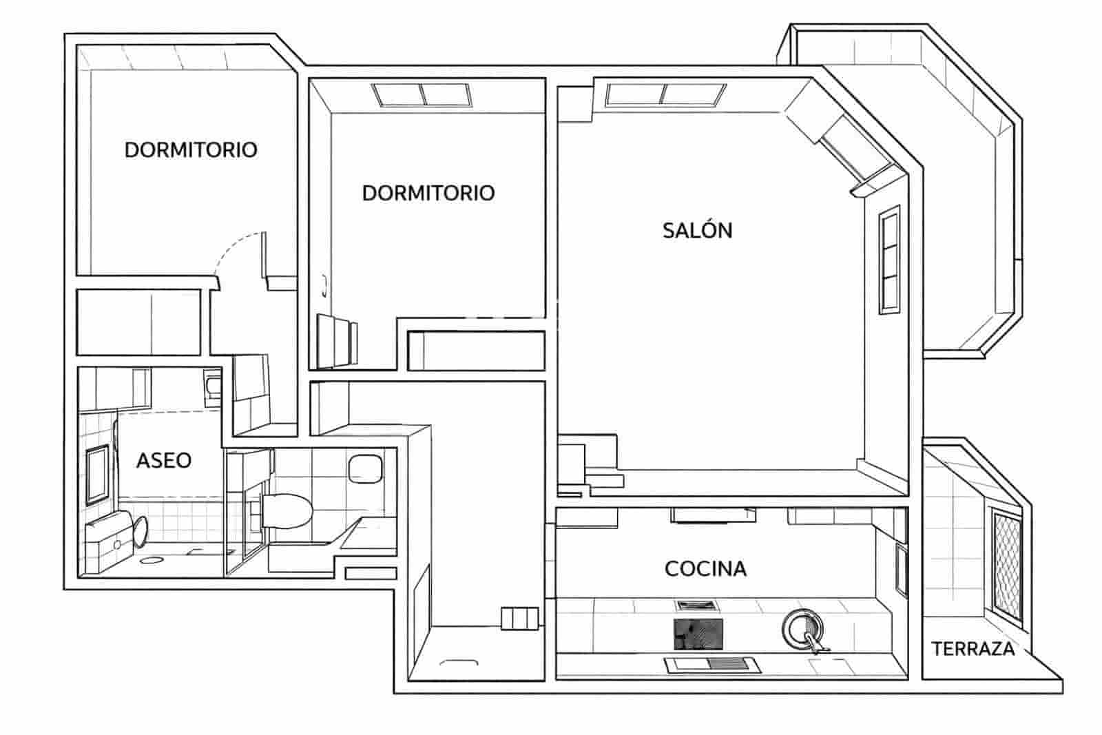 2 camera da letto Appartamento in vendita in Peguera / Paguera con piscina garage - 395.000 € (Rif: 9948622)
