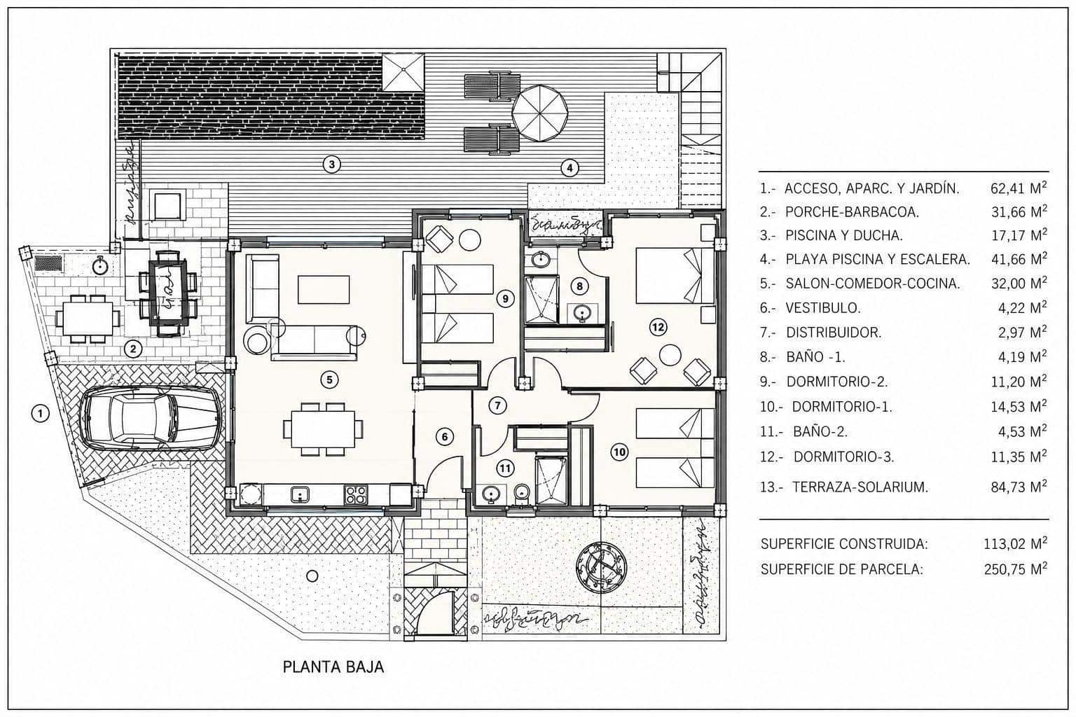 3 soveværelse Villa til salg i Orihuela Costa med swimmingpool - € 450.000 (Ref: 10059428)