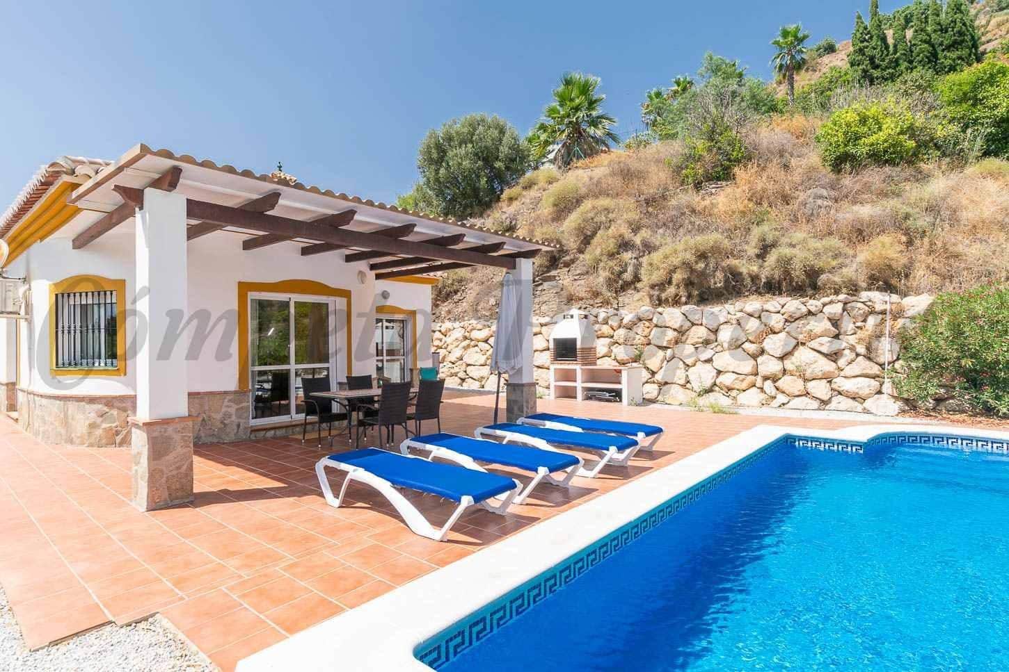 2 quarto Quinta/Casa Rural para arrendamento para férias em Competa com piscina - 1 200 € (Ref: 10075927)