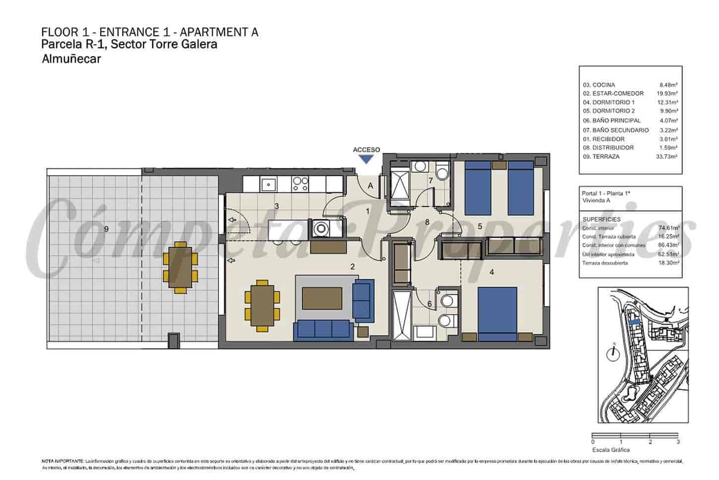 2 slaapkamer Appartement te koop in Almunecar met zwembad garage - € 310.000 (Ref: 10076210)