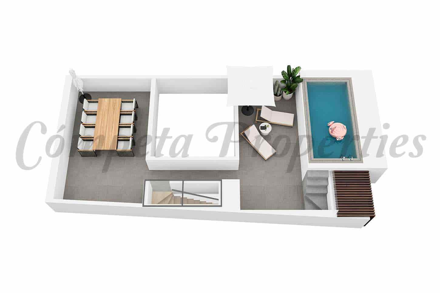 3 soverom Rekkehus til salgs i Torrox-Costa med svømmebasseng garasje - € 555 000 (Ref: 9360762)