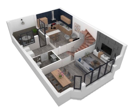 3 quarto Casa em Banda para venda em Cuevas de San Marcos - 164 000 € (Ref: 8944977)