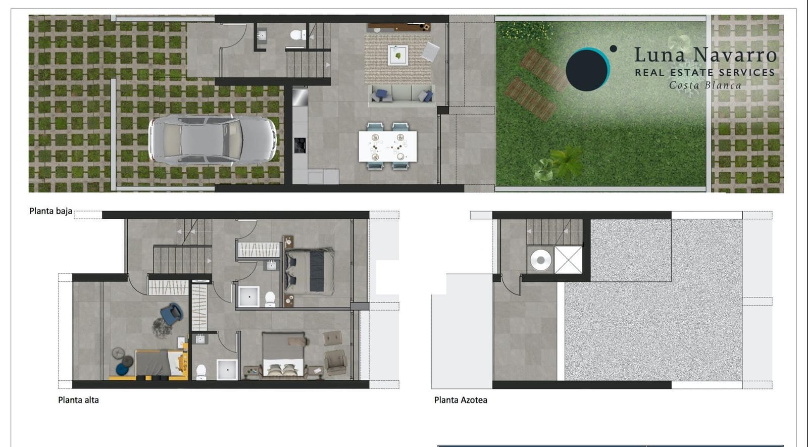 3 bedroom Terraced Villa for sale in Calpe / Calp with pool garage - € 465,000 (Ref: 8167415)