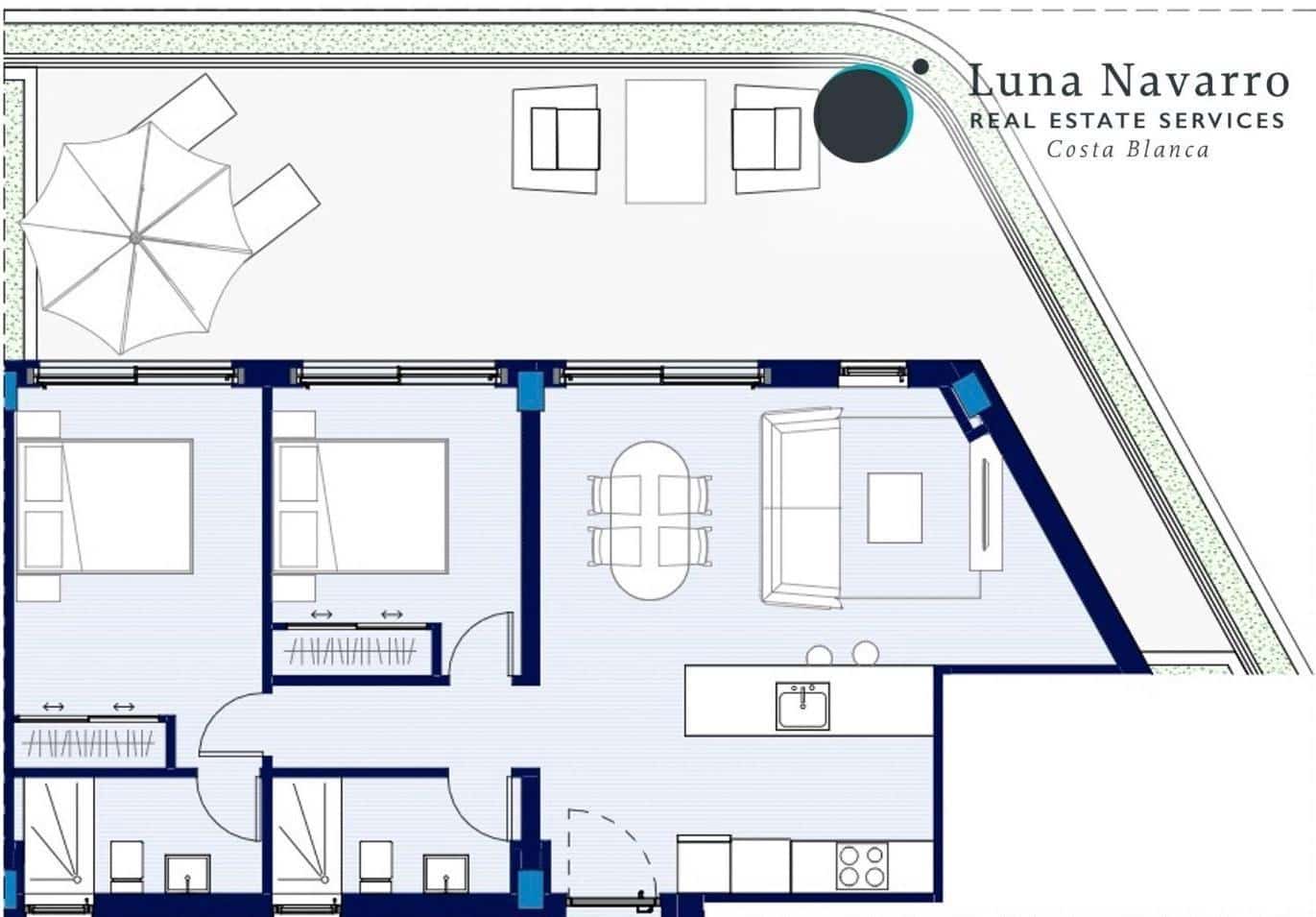2 bedroom Apartment for sale in Albir with pool garage - € 630,000 (Ref: 8167439)
