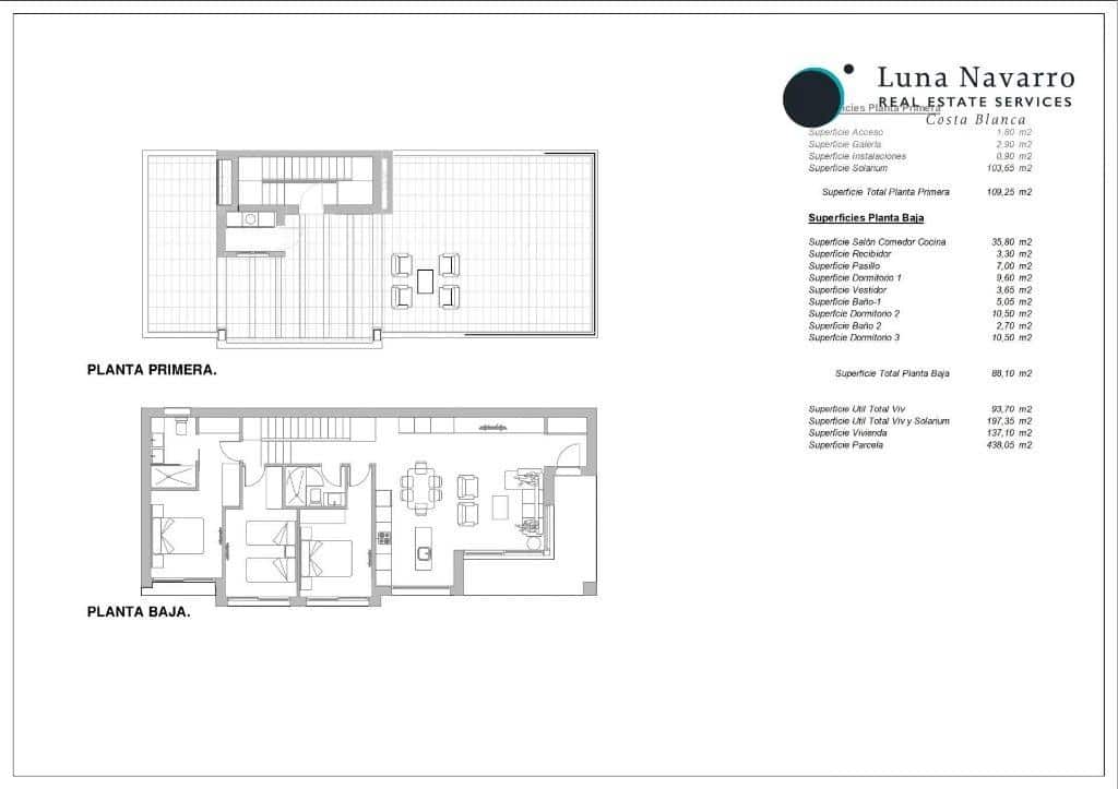 3 soveværelse Villa til salg i Finestrat med swimmingpool garage - € 603.000 (Ref: 8197623)