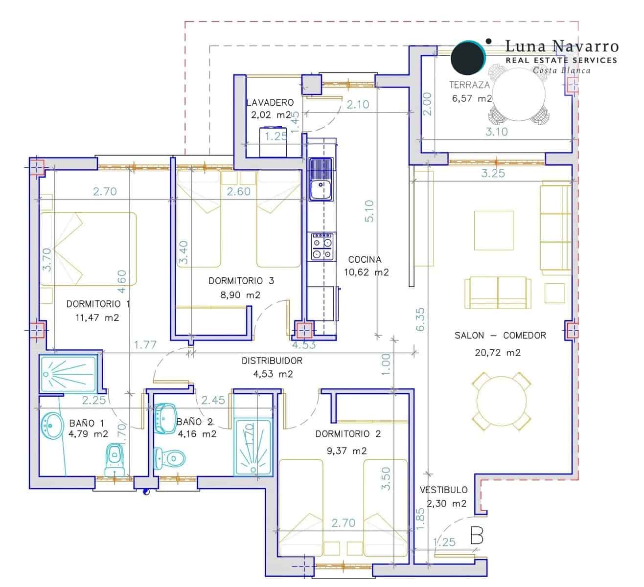 3 camera da letto Appartamento in vendita in La Villajoyosa / Vila Joiosa con piscina - 275.000 € (Rif: 8666496)
