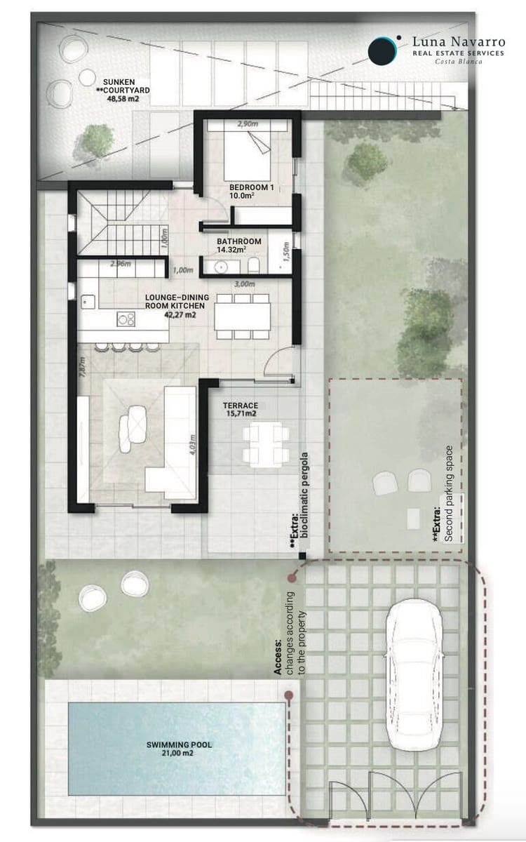 Chalet de 3 habitaciones en Finestrat en venta con piscina garaje - 549.000 € (Ref: 8666497)