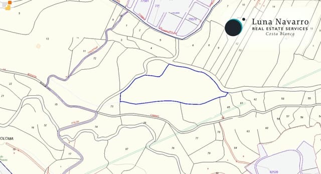 Solar/Parcela en La Nucia en venta - 500.000 € (Ref: 8672028)