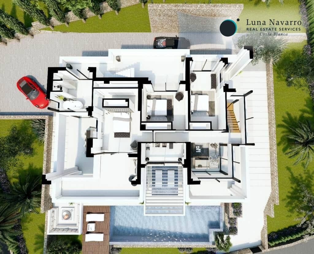 4 bedroom Villa for sale in Benissa with pool garage - € 2,200,000 (Ref: 8680316)