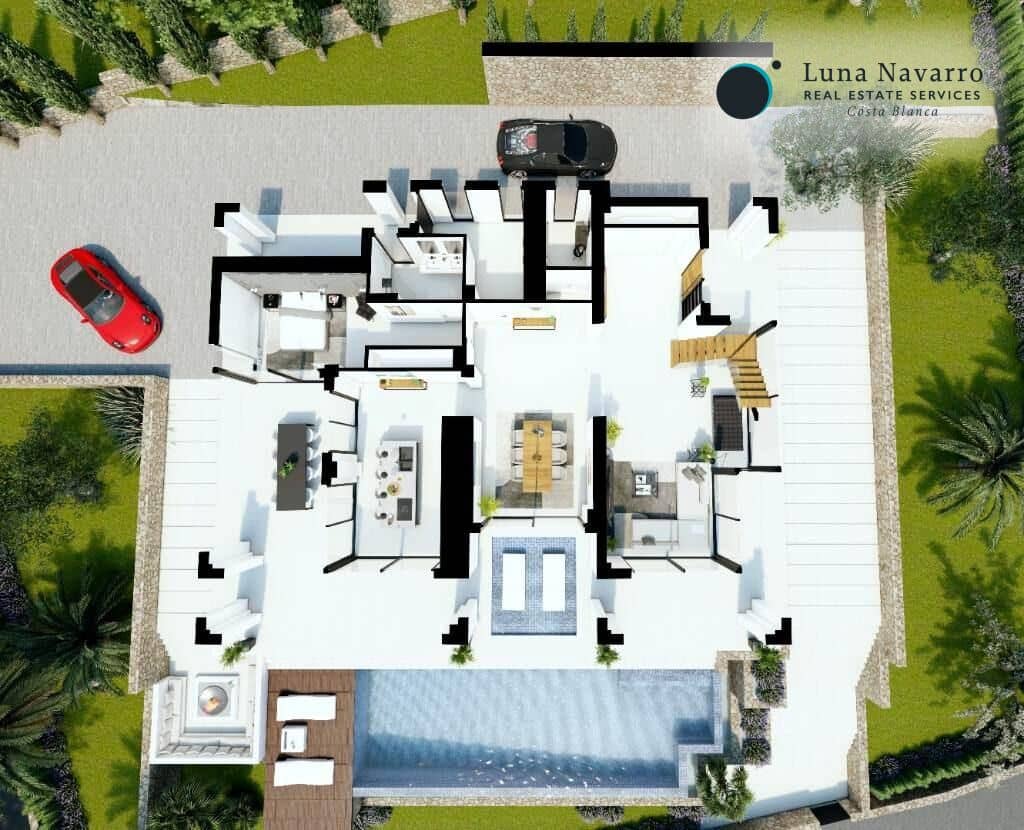 4 bedroom Villa for sale in Benissa with pool garage - € 2,200,000 (Ref: 8680316)