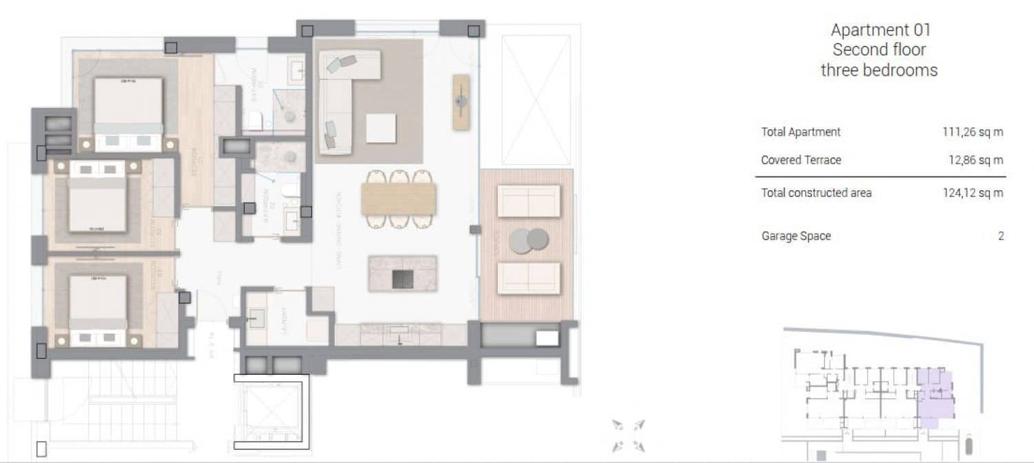 2 soveværelse Lejlighed til salg i Cala Mayor med swimmingpool garage - € 745.000 (Ref: 8458640)