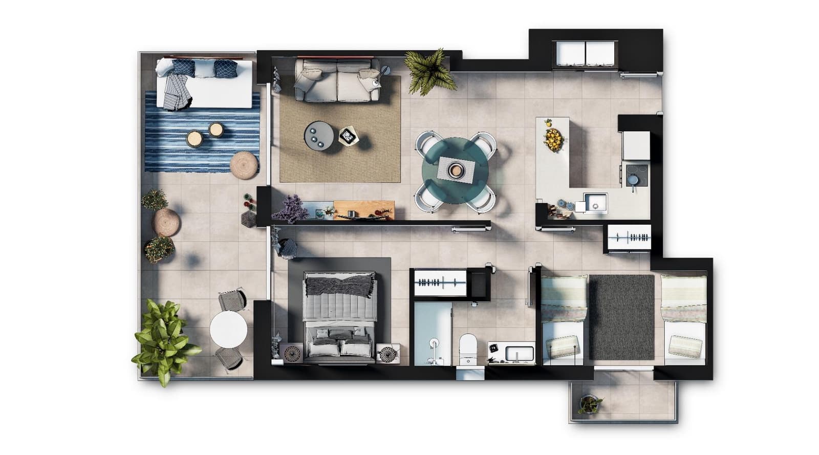 2 sovrum Lägenhet till salu i Cala d'Or med pool - 423 000 € (Ref: 8458646)