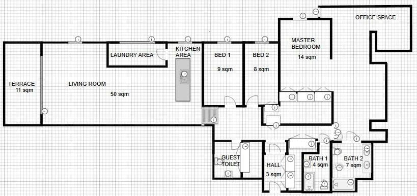 3 soveværelse Lejlighed til salg i Palma de Mallorca - € 649.000 (Ref: 8595345)