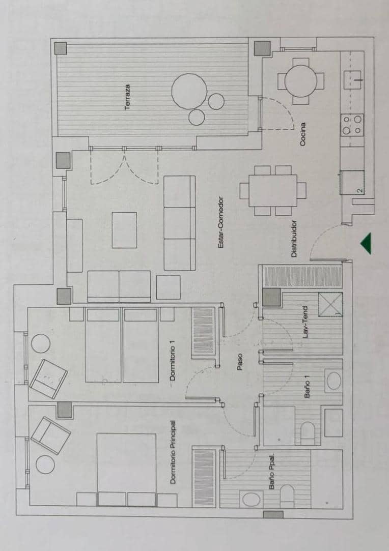Appartement de 2 chambres à louer à Palma de Mallorca avec piscine garage - 2 500 € (Ref: 9145565)