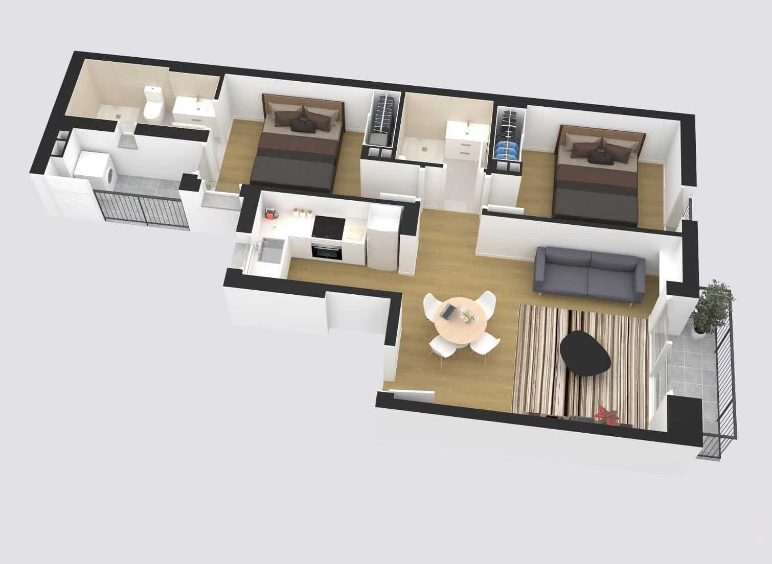 2 sypialnia Mieszkanie na sprzedaż w Palma de Mallorca - 385 000 € (Ref: 9911106)