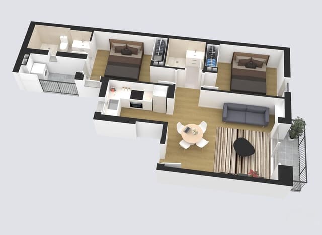 Piso de 2 habitaciones en Palma de Mallorca en venta - 385.000 € (Ref: 9911106)