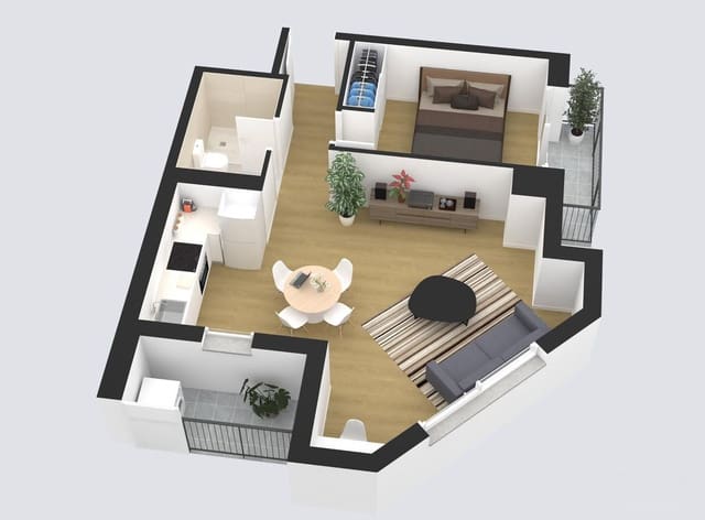 1 sypialnia Mieszkanie na sprzedaż w Palma de Mallorca - 350 000 € (Ref: 9911107)