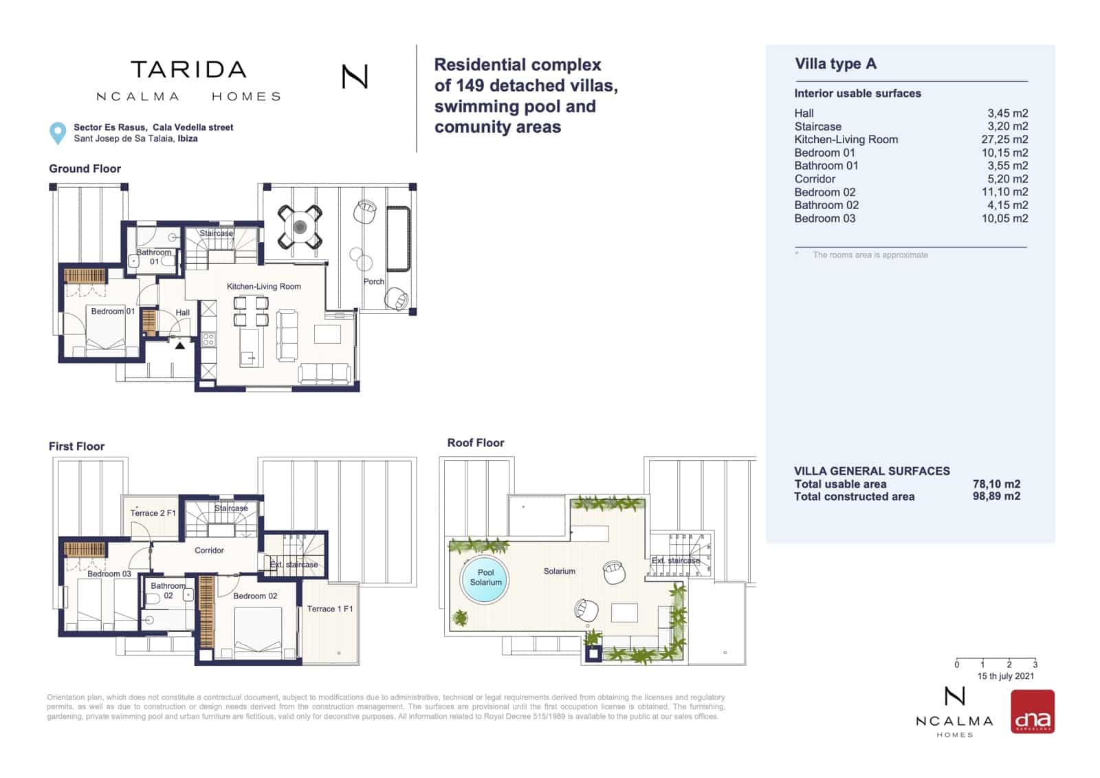 4 sovrum Hus till salu i Cala Tarida med pool garage - 1 015 000 € (Ref: 10086947)