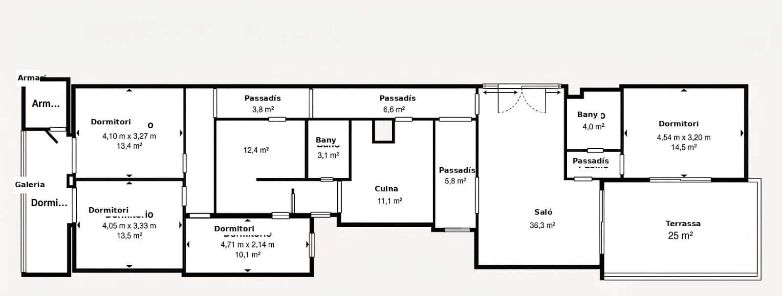 5 bedroom Flat for sale in Figueres - € 195,500 (Ref: 10037539)