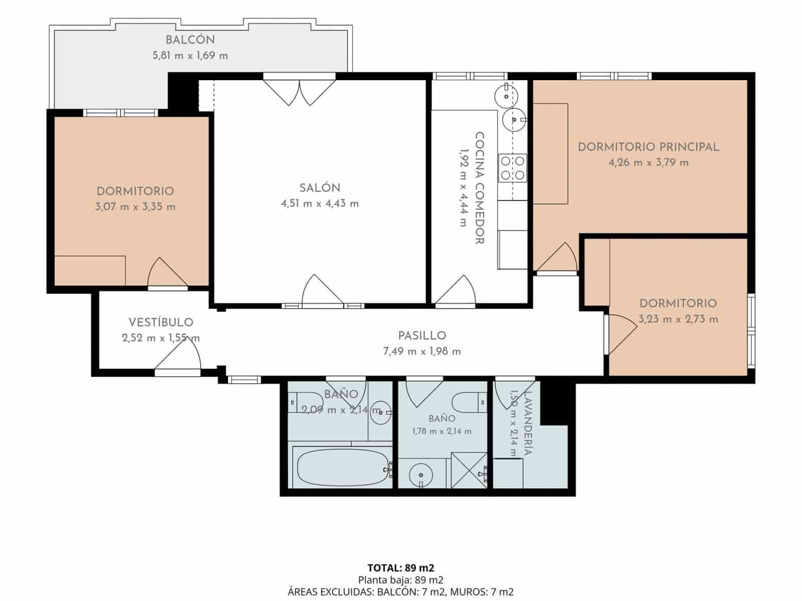 3 Zimmer Wohnung zu verkaufen in Figueres - 252.000 € (Ref: 10081416)