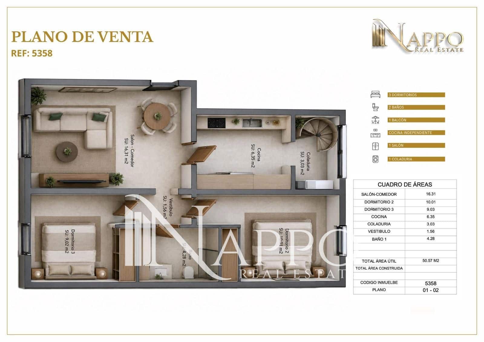 3 chambre Appartement à vendre à Sa Torre (Llucmajor) avec piscine garage - 489 000 € (Ref: 10001336)