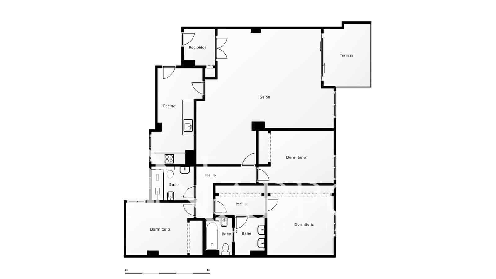 3 Zimmer Wohnung zu verkaufen in Madrid Stadt mit Pool Garage - 1.750.000 € (Ref: 10078997)