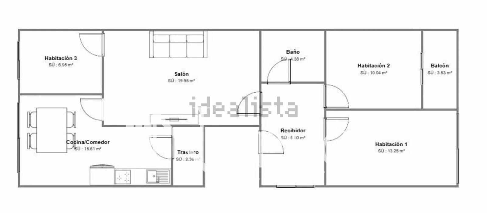 3 soveværelse Lejlighed til salg i Palma de Mallorca - € 375.000 (Ref: 9127234)