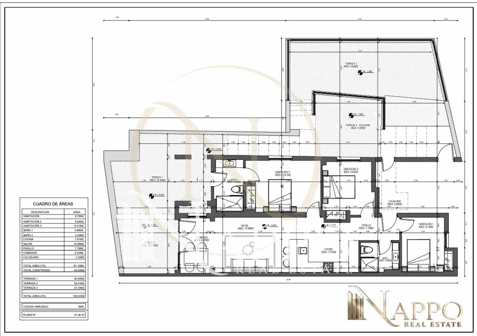 3 soveværelse Lejlighed til salg i Puerto de Andratx - € 839.000 (Ref: 9131380)