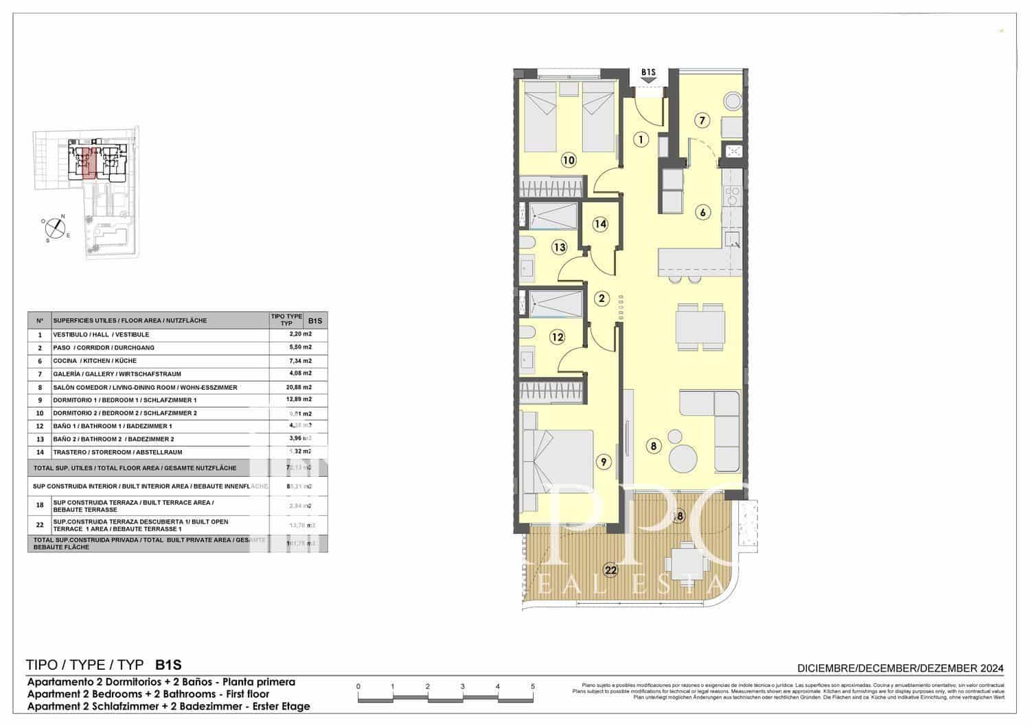 2 soveværelse Lejlighed til salg i Capdepera med swimmingpool garage - € 532.000 (Ref: 9181576)