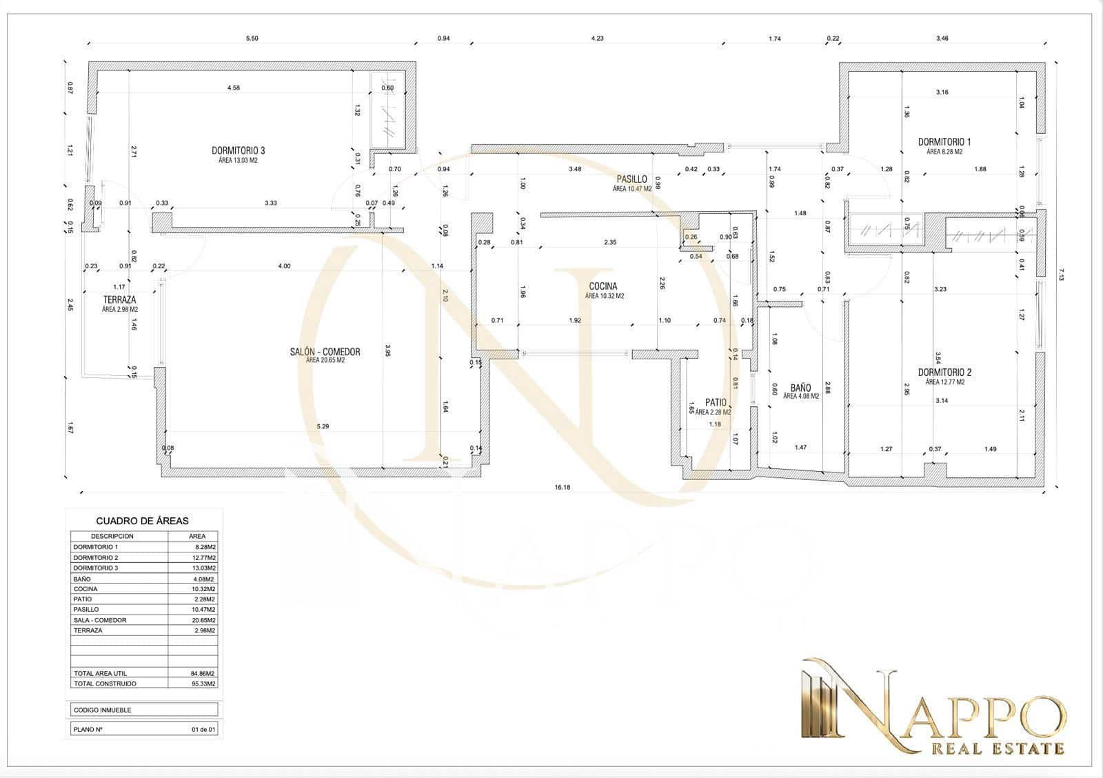 3 quarto Apartamento para venda em Palma de Mallorca - 365 000 € (Ref: 9301393)