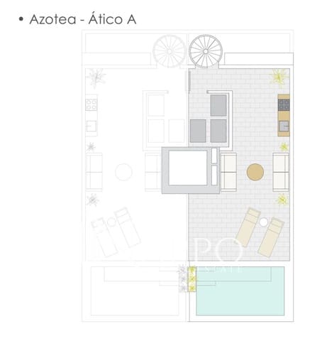 2 soveværelse Penthouse til salg i Playa de Palma, Palma de Mallorca med swimmingpool garage - € 1.450.000 (Ref: 9386566)