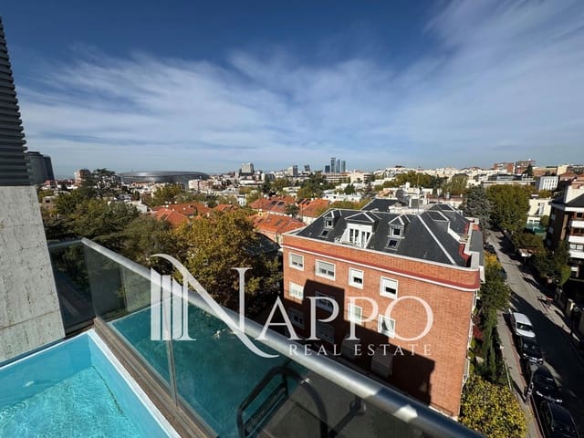 4 soveværelse Penthouse til leje i El Viso, Madrid by med swimmingpool garage - € 9.900 (Ref: 9392072)