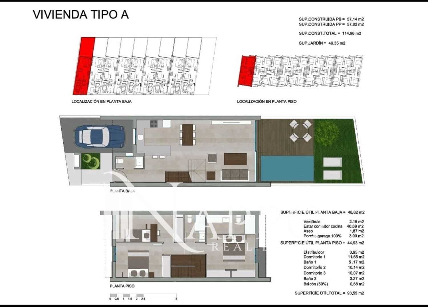 3 makuuhuone Omakotitalo myytävänä paikassa Marratxi mukana uima-altaan 
autotalli - 639 000 € (Ref: 9451401)