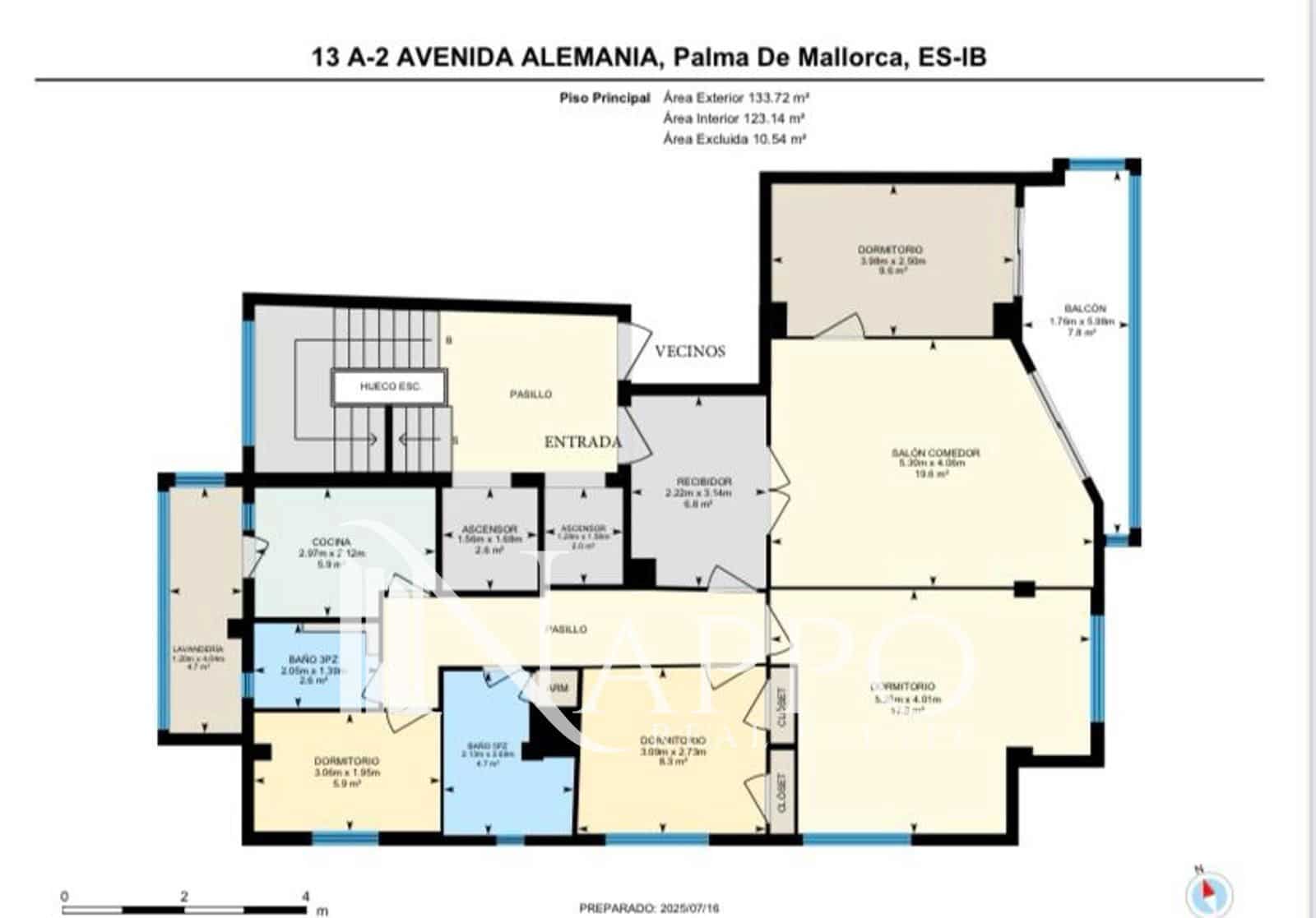 4 sypialnia Mieszkanie na sprzedaż w Palma de Mallorca z garażem - 579 000 € (Ref: 9534949)
