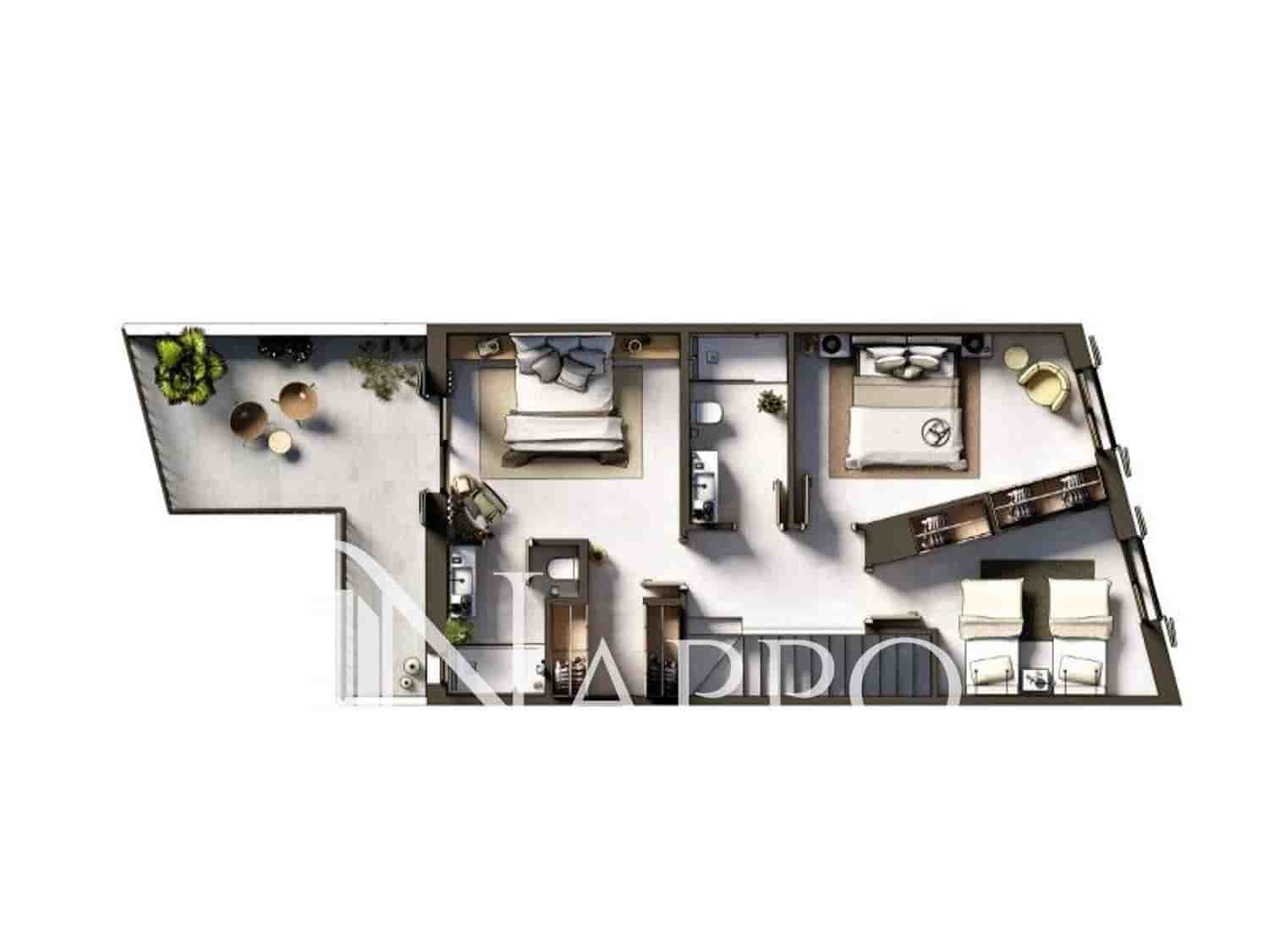 3 quarto Penthouse para venda em Arta com piscina garagem - 795 000 € (Ref: 9650446)