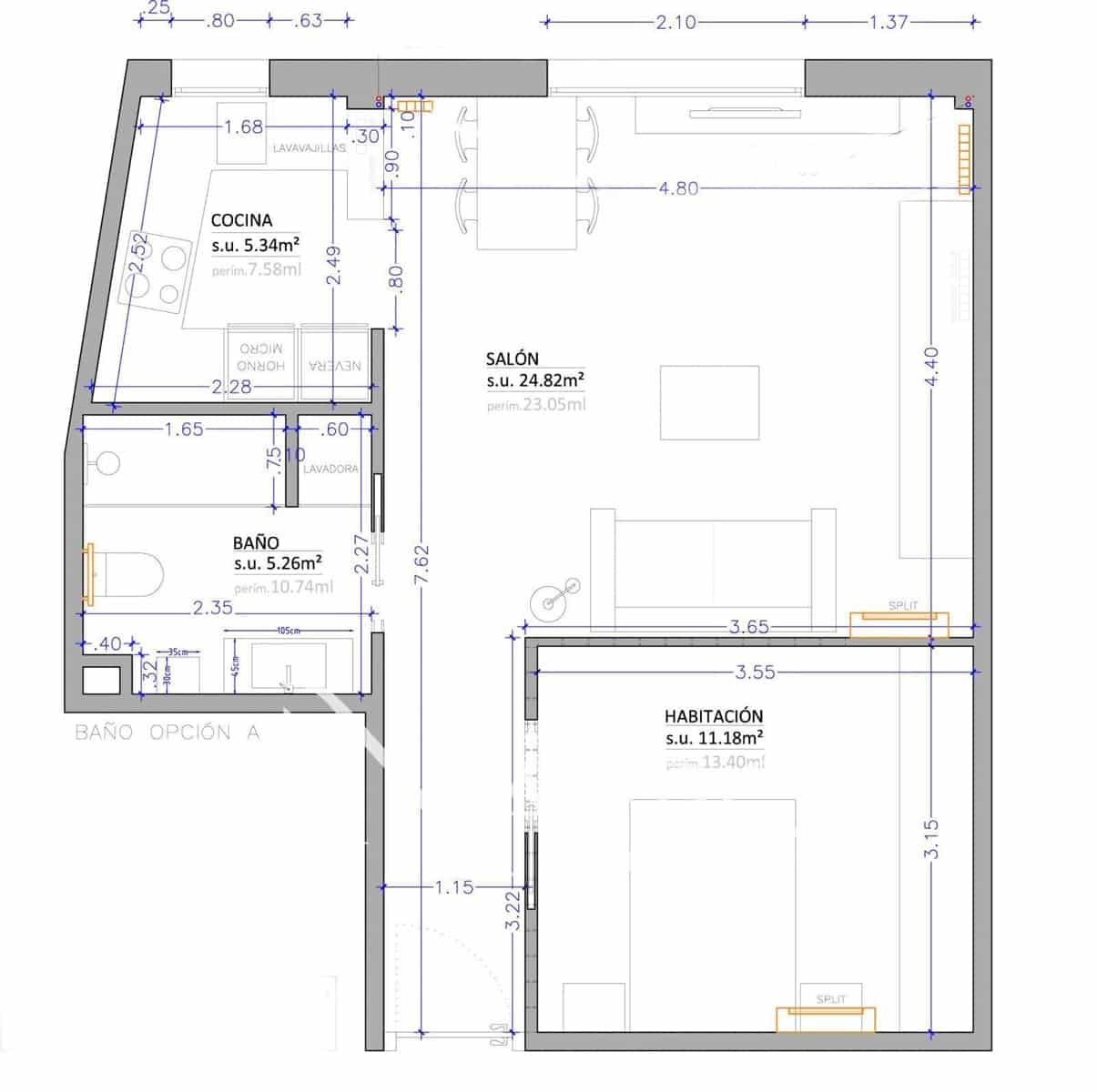 1 soverom Leilighet til salgs i Madrid by - € 480 000 (Ref: 9657896)